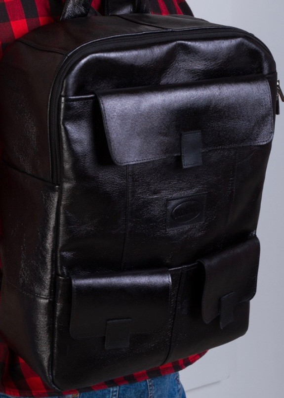 Рюкзак мужской квадратный черный Kogut Изображение Рюкзак мужской квадратный черный Kogut