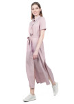 Изображение Платье-рубашка с поясом розовое Grishko Design 