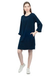 Изображение Платье с поясом темно-синее Grishko Design