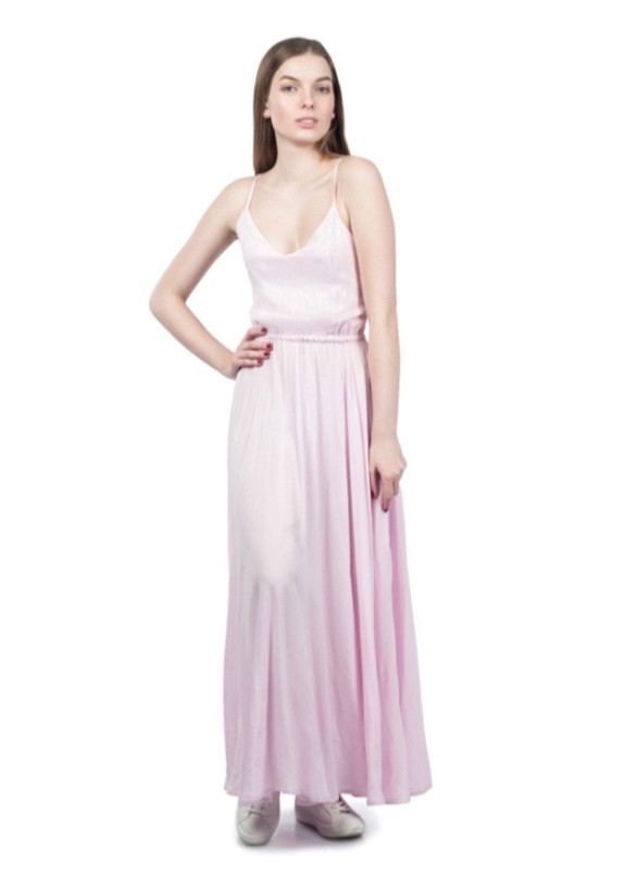 Сарафан макси на шнуровке розовый Grishko Design Изображение Сарафан макси на шнуровке розовый Grishko Design