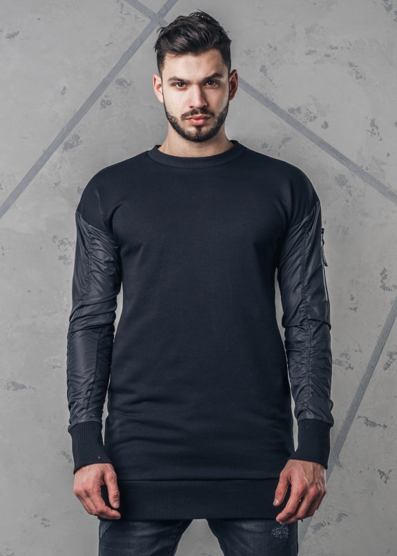 Кофта-бомбер черная MFS BRAND Изображение Кофта-бомбер черная MFS BRAND