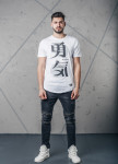 Футболка мужская с иероглифом белая MFStore Изображение Футболка мужская с иероглифом белая MFStore