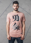 Футболка мужская с иероглифом розовая MFStore Изображение Футболка мужская с иероглифом розовая MFStore