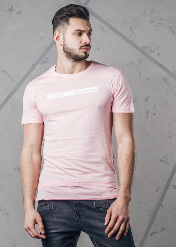 Футболка розовая Not Cross Fire Line MFStore Изображение Футболка розовая Not Cross Fire Line MFStore