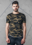Футболка с горизонтальной строчкой камуфляж MFStore  Изображение Футболка с горизонтальной строчкой камуфляж MFStore