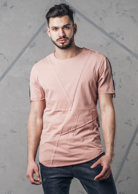 Футболка со строчкой розовая Х MFStore Изображение Футболка со строчкой розовая Х MFStore