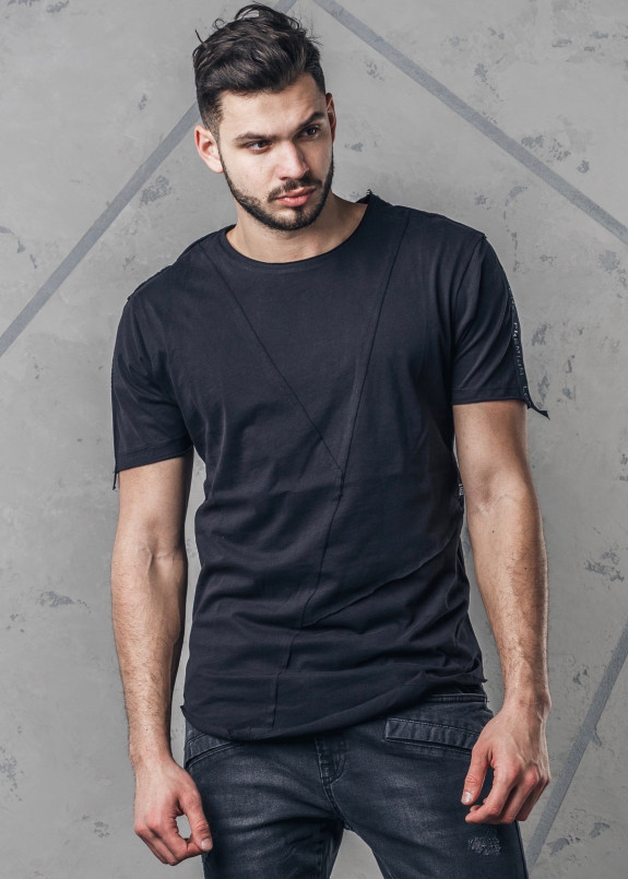 Футболка со строчкой черная Х MFStore Изображение Футболка со строчкой черная Х MFStore