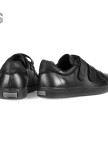 Изображение Слипоны мужские кожаные на липучках черные Shoes