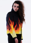 Куртка женская короткая черная FIRE INSHA Изображение Куртка женская короткая черная FIRE INSHA