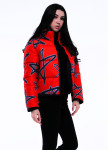 Куртка женская короткая красная STARS INSHA Изображение Куртка женская короткая красная STARS INSHA