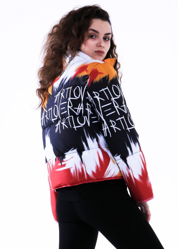 Куртка женская короткая разноцветная INSHA Изображение Куртка женская короткая разноцветная INSHA