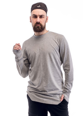 Лонгслив мужской удлиненный серый ThePARA Изображение Лонгслив мужской удлиненный серый ThePARA