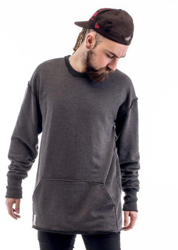 Свитшот мужской с накладным карманом серый ThePARA Изображение Свитшот мужской с накладным карманом серый ThePARA