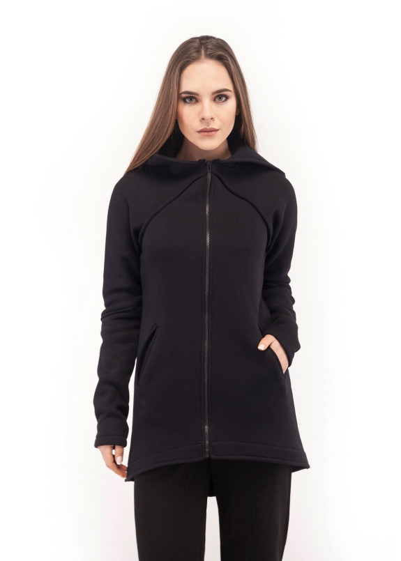 Кофта-парка женская черная Wolff Изображение Кофта-парка женская черная Wolff