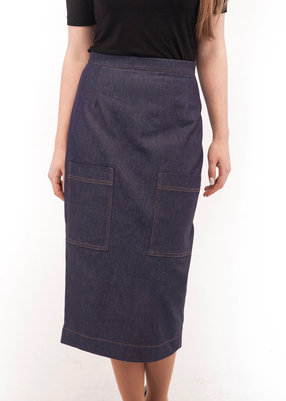 Юбка джинсовая синяя Wolff Изображение Юбка джинсовая синяя Wolff