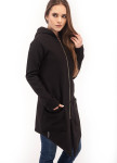Пальто женское с капюшоном черное Wolff Изображение Пальто женское с капюшоном черное Wolff
