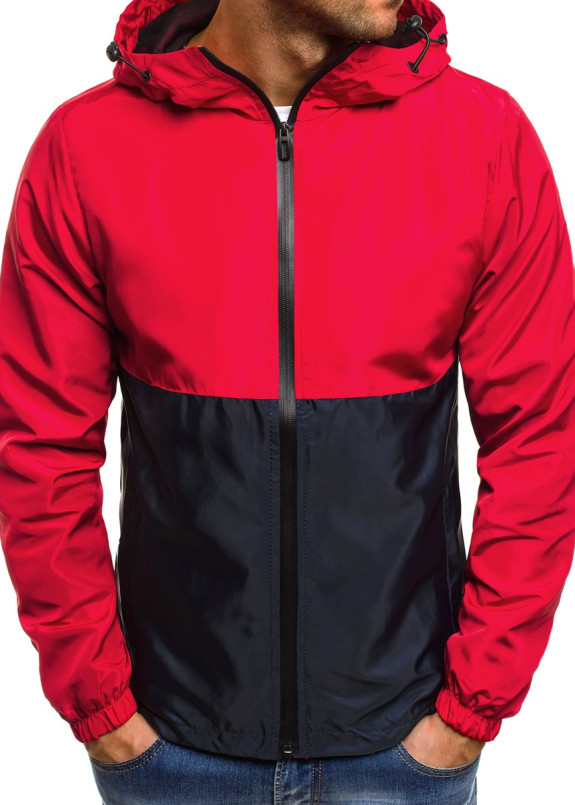 Ветровка мужская черная с красным MFStore Изображение Ветровка мужская черная с красным MFStore