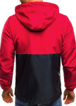 Изображение Ветровка мужская черная с красным MFStore