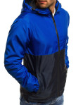 Изображение Ветровка мужская черная с синим MFStore