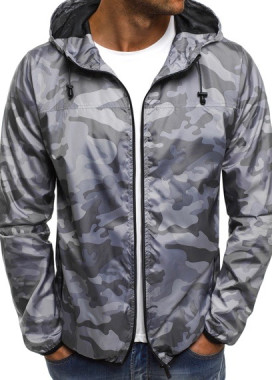 Ветровка мужская камуфляж серая MFStore Изображение Ветровка мужская камуфляж серая MFStore