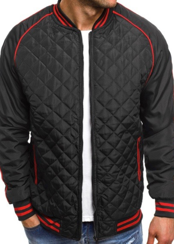 Бомбер мужской стеганый черный MFStore Изображение Бомбер мужской стеганый черный MFStore