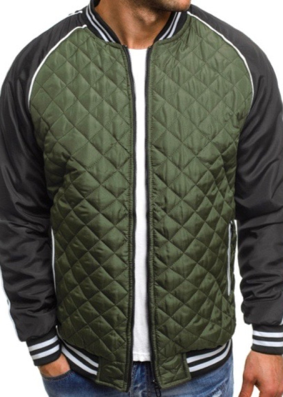 Бомбер мужской стеганый зеленый MFStore Изображение Бомбер мужской стеганый зеленый MFStore