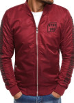 Бомбер мужской с вышивкой бордовый MFStore Изображение Бомбер мужской с вышивкой бордовый MFStore
