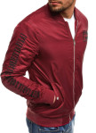 Изображение Бомбер мужской с вышивкой бордовый MFStore