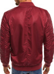 Бомбер мужской с вышивкой бордовый MFStore Изображение Бомбер мужской с вышивкой бордовый MFStore