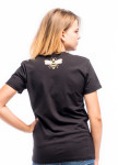 Футболка женская с нашивкой черная Wolff Изображение Футболка женская с нашивкой черная Wolff