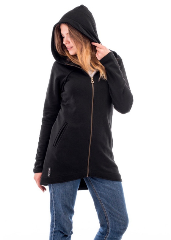 Кардиган женский на молнии черный Wolff Изображение Кардиган женский на молнии черный Wolff