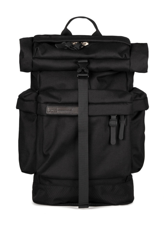 Рюкзак большой текстильный с тремя карманами черный Pilsok Изображение Рюкзак большой текстильный с тремя карманами черный Pilsok