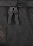 Изображение Рюкзак коттоновый со вставкой ромб и нашивкой черный 0915 Pilsok
