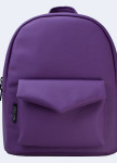 Изображение Рюкзак женский с накладным карманом фиолетовый Twins Store