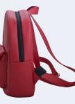 Рюкзак женский с накладным карманом красный Twins Store Изображение Рюкзак женский с накладным карманом красный Twins Store