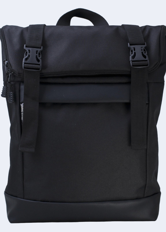 Рюкзак черный ROLLTOP MEDIUM Twins Store Изображение Рюкзак черный ROLLTOP MEDIUM Twins Store