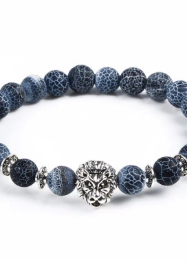 Браслет из натурального камня синий Leo Fashion Изображение Браслет из натурального камня синий Leo Fashion
