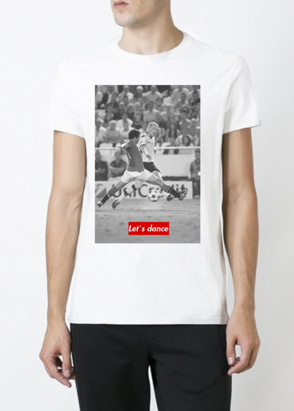 Футболка мужская белая let''s dance YAPPI Изображение Футболка мужская белая let''s dance YAPPI