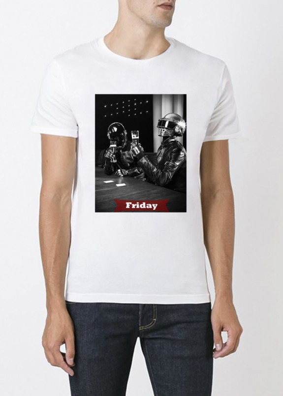Футболка мужская белая Friday YAPPI  Изображение Футболка мужская белая Friday YAPPI