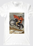 Футболка мужская белая motorcycle YAPPI Изображение Футболка мужская белая motorcycle YAPPI