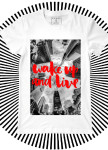 Футболка мужская белая Wake up and live YAPPI Изображение Футболка мужская белая Wake up and live YAPPI