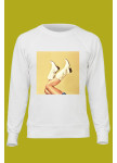 Свитшот женский белый Cowboy Boots Yappi Изображение Свитшот женский белый Cowboy Boots Yappi