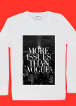 Свитшот женский белый More Issues Than Vogue Yappi Изображение Свитшот женский белый More Issues Than Vogue Yappi