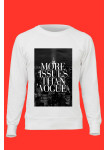 Свитшот женский белый More Issues Than Vogue Yappi Изображение Свитшот женский белый More Issues Than Vogue Yappi