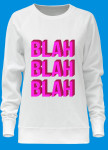Свитшот женский белый BLAH Yappi Изображение Свитшот женский белый BLAH Yappi