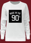 Свитшот женский белый Made in the 90''s Yappi Изображение Свитшот женский белый Made in the 90''s Yappi
