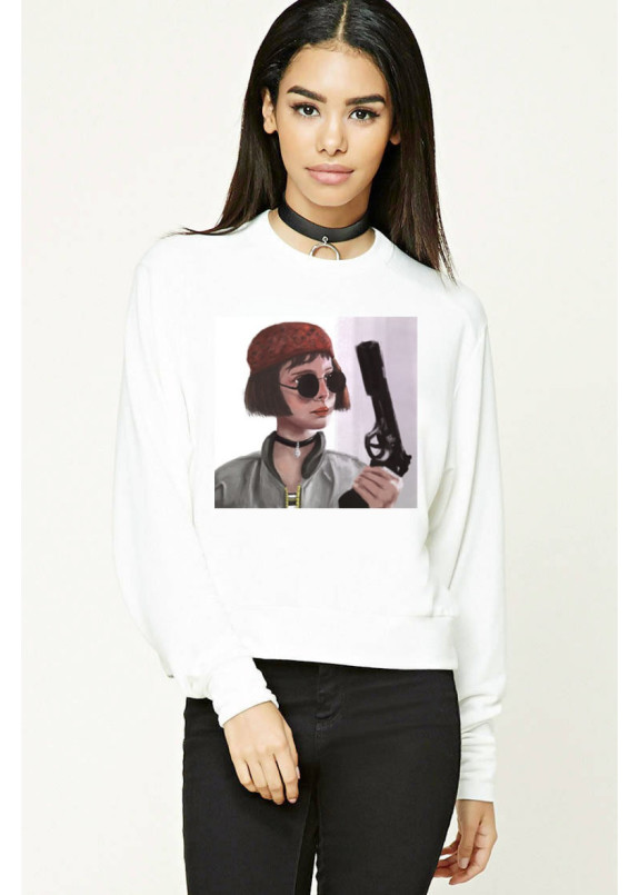 Свитшот женский белый Mathilda Yappi Изображение Свитшот женский белый Mathilda Yappi