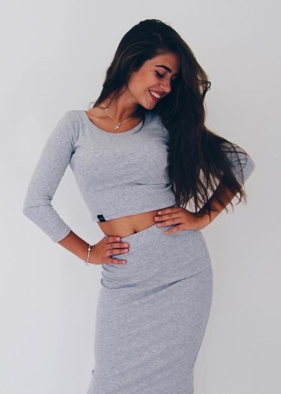 Юбка и топ серые Leska Prod Изображение Юбка и топ серые Leska Prod