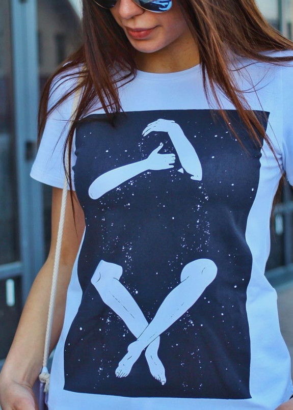 Футболка женская белая SKY Leska Prod Изображение Футболка женская белая SKY Leska Prod