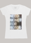 Изображение Футболка женская белая Need money for botox YAPPI 